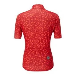 Chapeau! Ladies Rosa Short Sleeve Jersey Pattern - Hot Coral -Bicycle Equipment Store chapeau ladies rosa short sleeve jersey pattern hot coral 933916