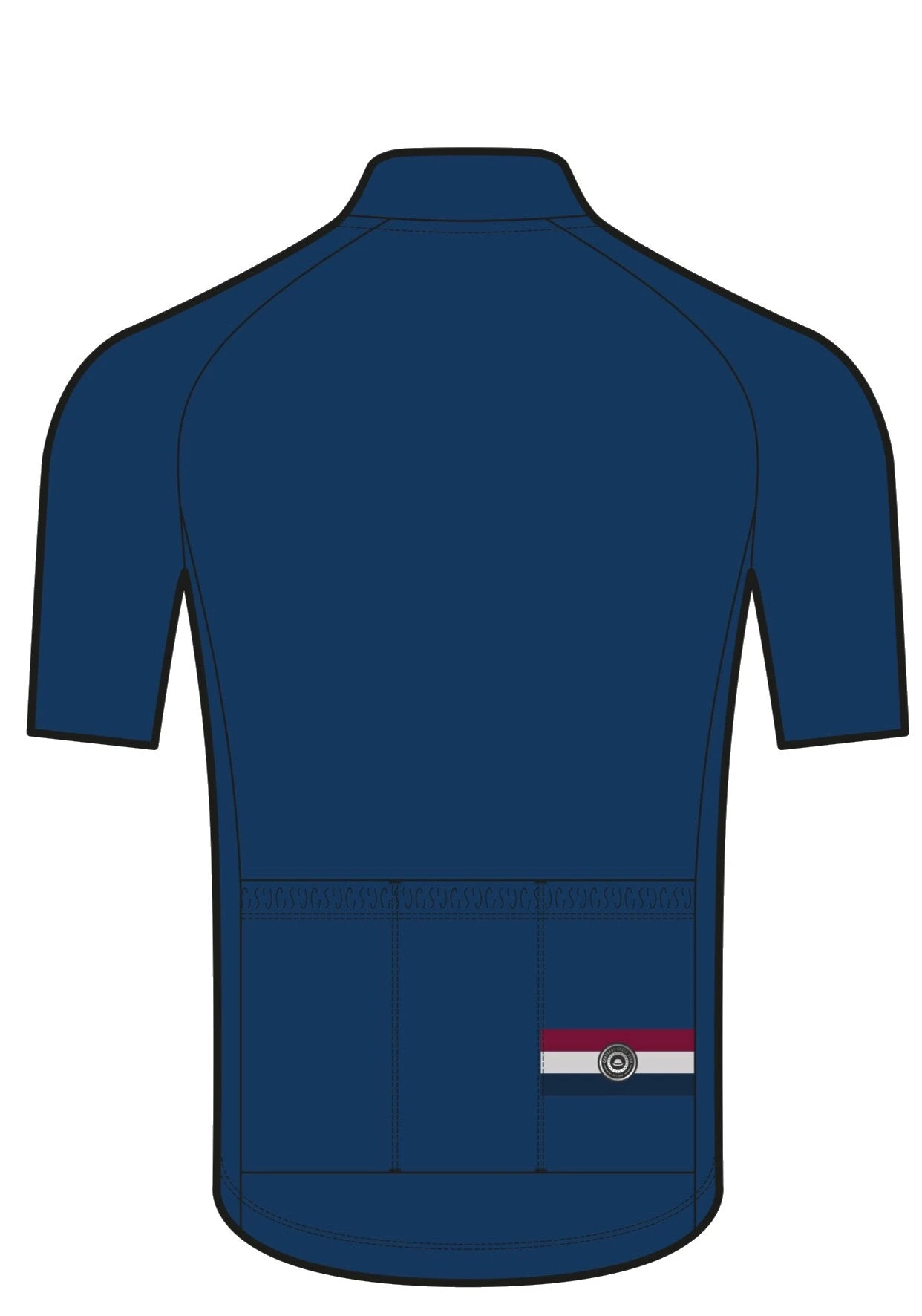 Chapeau! Mens Club Jersey Stripe - Cobalt 2 Chapeau! Mens Club Jersey Stripe - Cobalt - Image 2