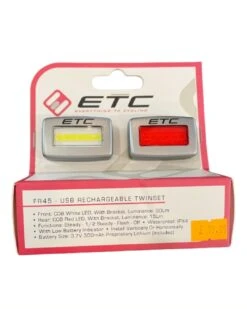 ETC FR45 USB Rechargeable Twin Set (Silver)