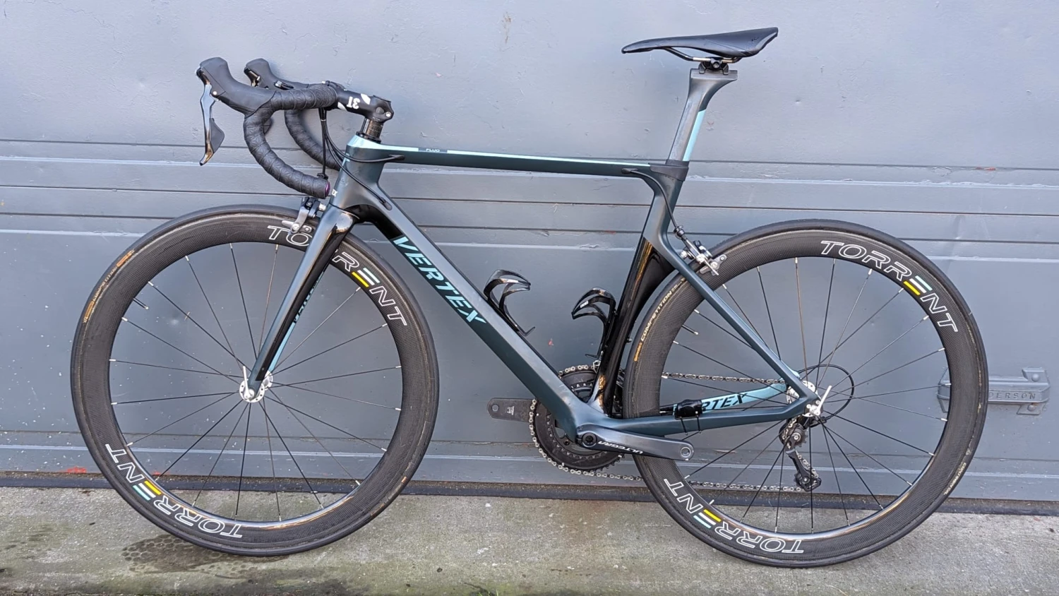 Ex Demo Vertex Fluo Aero Road Frameset Matt Petrol Blue/Celeste 700c Size Medium/54cm 6 Ex Demo Vertex Fluo Aero Road Frameset Matt Petrol Blue/Celeste 700c Size Medium/54cm - Image 6