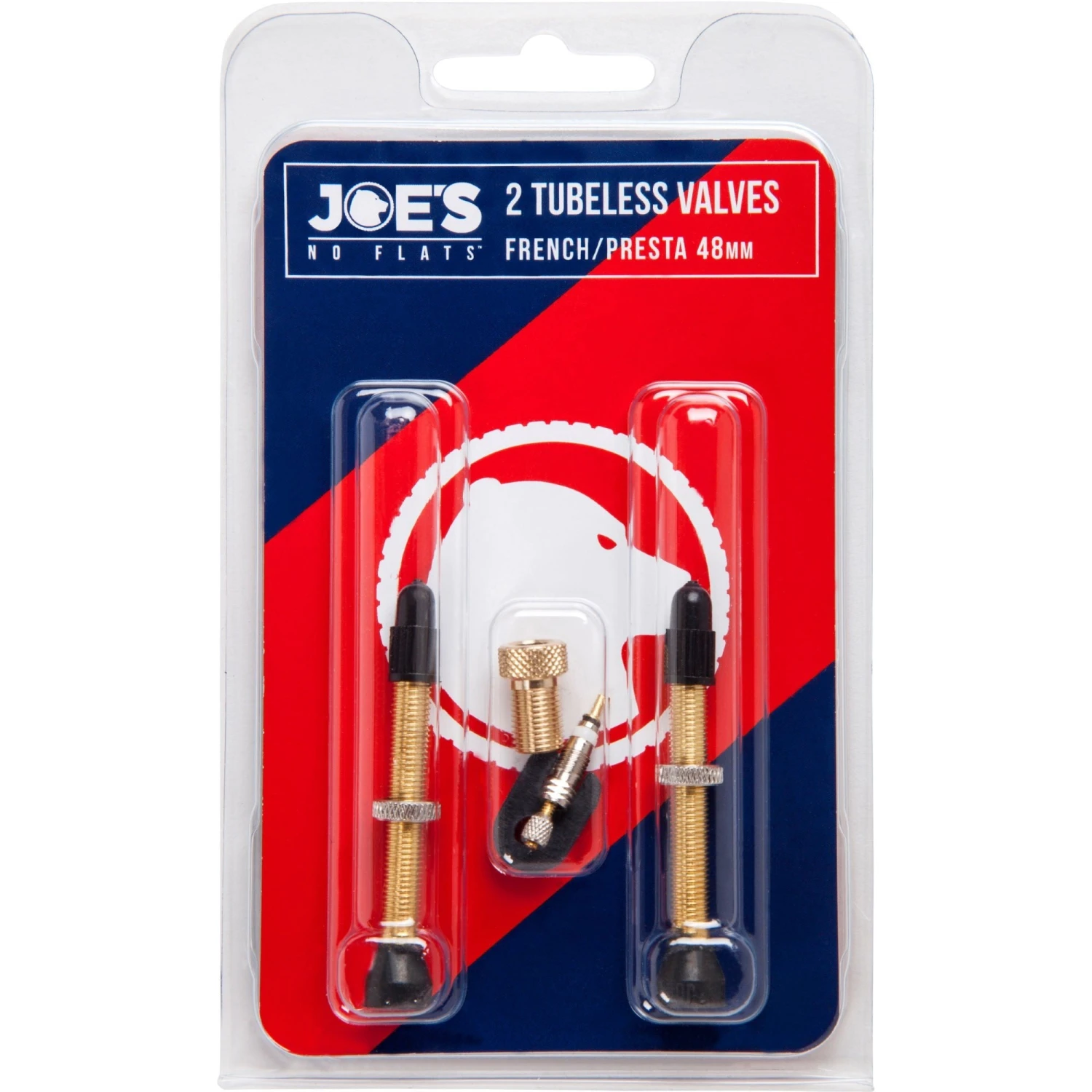 Joe's No Flats 2 Tubeless Presta Valve 48mm 1 Joe's No Flats 2 Tubeless Presta Valve 48mm