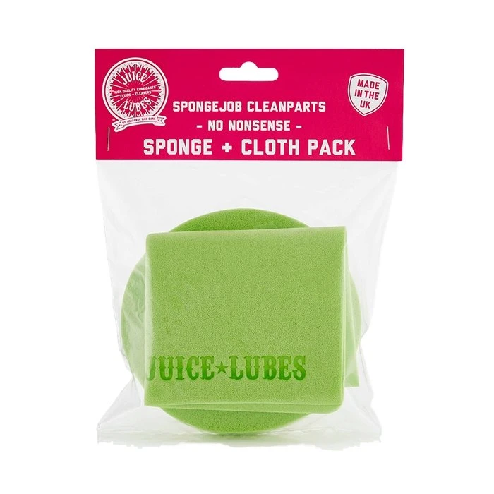 Juice Lubes SpongeJob Cleanparts Sponge + Cloth Set 1 Juice Lubes SpongeJob Cleanparts Sponge + Cloth Set