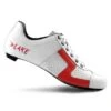 Lake CX1 Cycling Road Shoes - Lace Up - White & Red