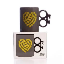 Love Cycling Bike Chain Heart Mug - The Ultimate Gift For Cycling Lovers