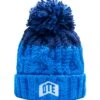 OTE Fleecy Big Bobble Hat - Two Tone Blue