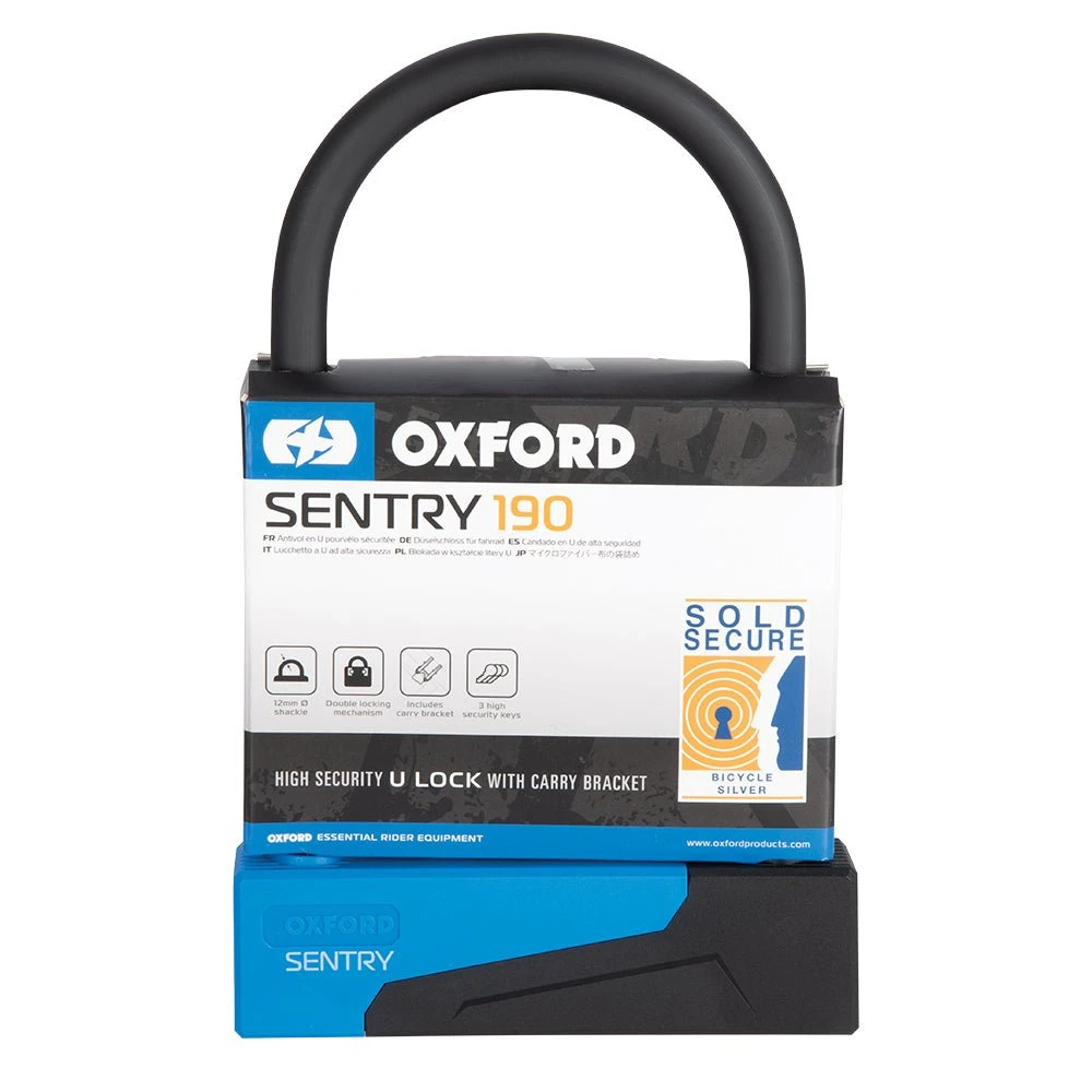 OXFORD Sentry U-Lock 190mm X 110mm 2 OXFORD Sentry U-Lock 190mm X 110mm - Image 2