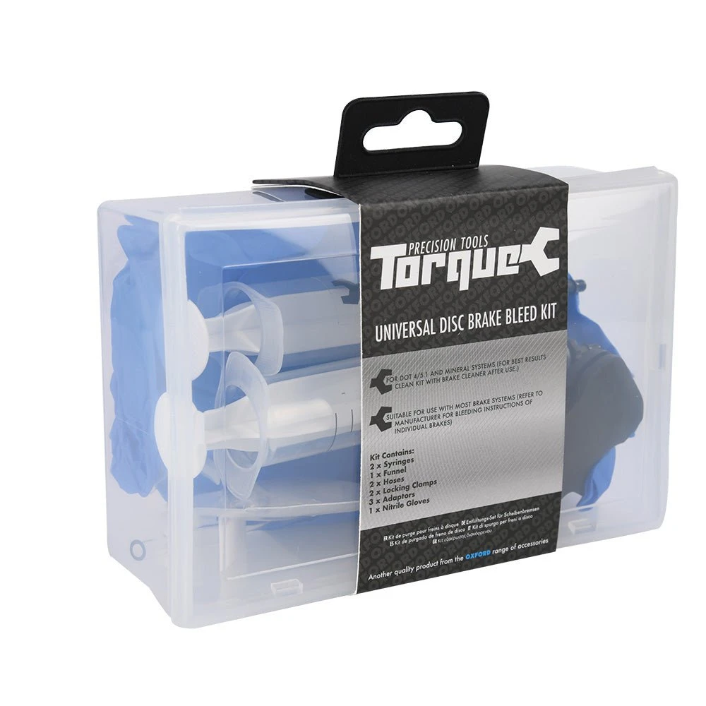 OXFORD Torque Universal Disc Brake Bleed Kit 1 OXFORD Torque Universal Disc Brake Bleed Kit