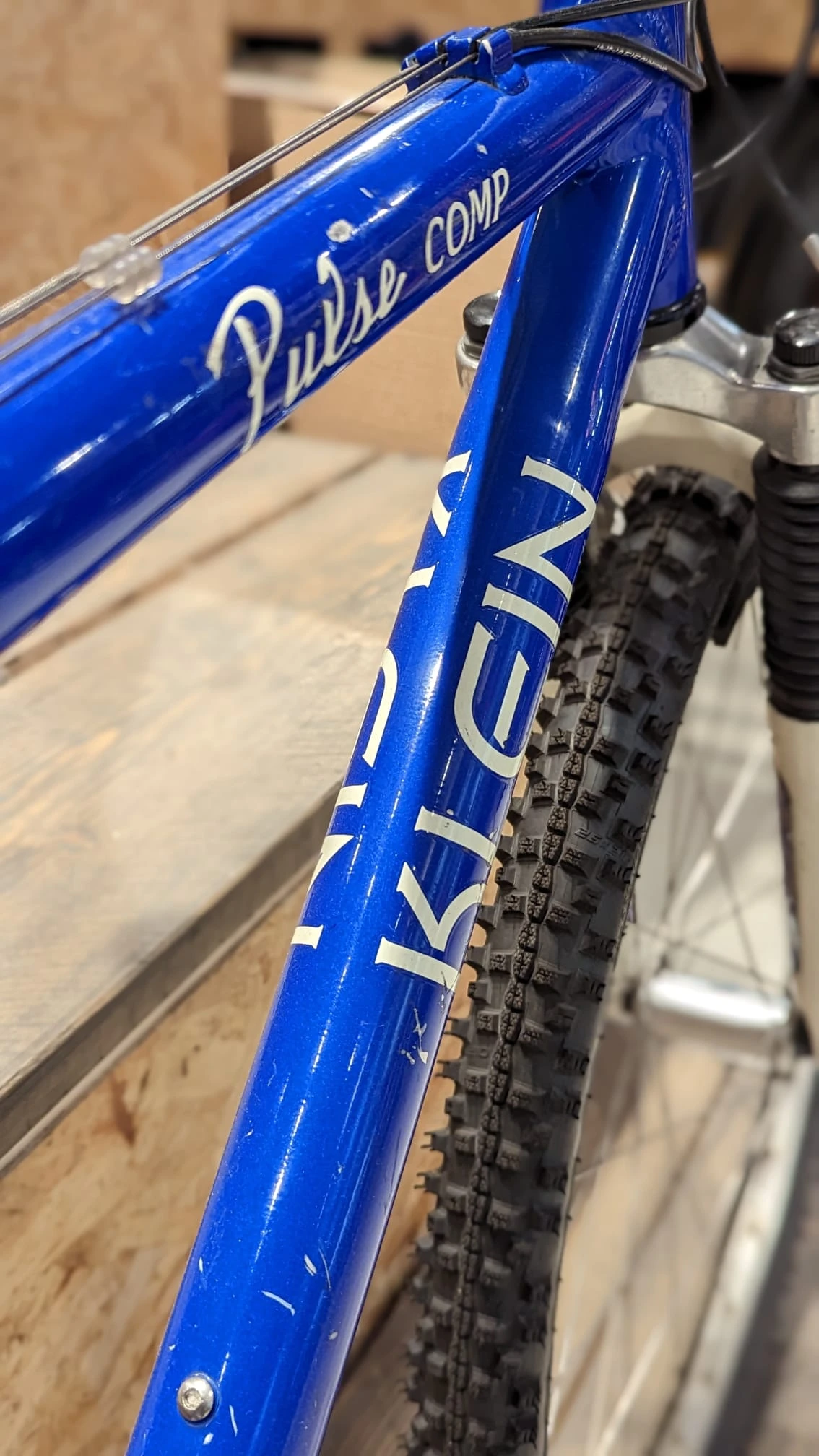 Preloved Klein Pulse Comp Vintage Hardtail MTB Blue 26" 17" 4 Preloved Klein Pulse Comp Vintage Hardtail MTB Blue 26" 17" - Image 4