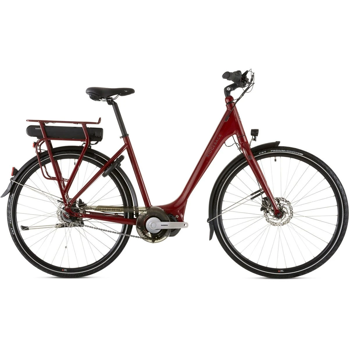 Ridgeback Electron+ (Electron Plus) Utility Electric Bike - Red E-Bike 1 Ridgeback Electron+ (Electron Plus) Utility Electric Bike - Red E-Bike