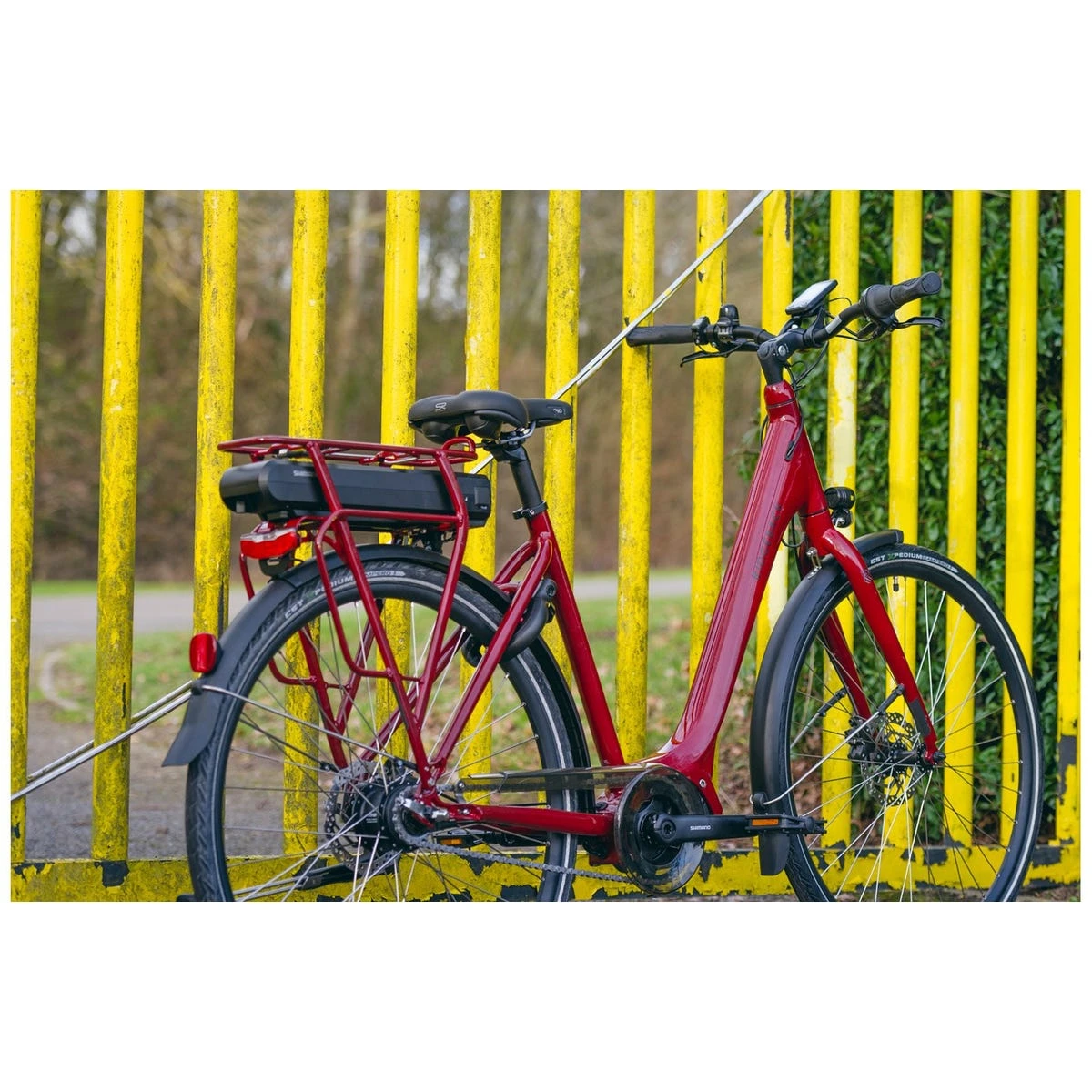 Ridgeback Electron+ (Electron Plus) Utility Electric Bike - Red E-Bike 2 Ridgeback Electron+ (Electron Plus) Utility Electric Bike - Red E-Bike - Image 2