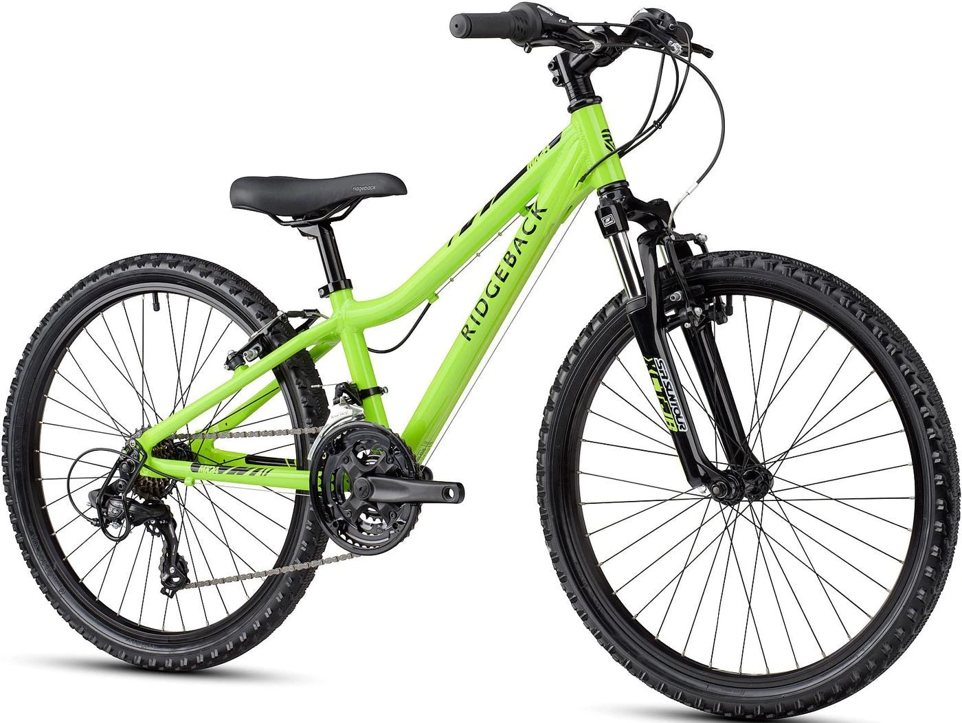 Ridgeback MX24 Kids Mountain Bike - Hardtail MTB - Lime 2 Ridgeback MX24 Kids Mountain Bike - Hardtail MTB - Lime - Image 2