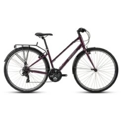 Ridgeback Speed Women's Step Though Hybrid Bike - Purple