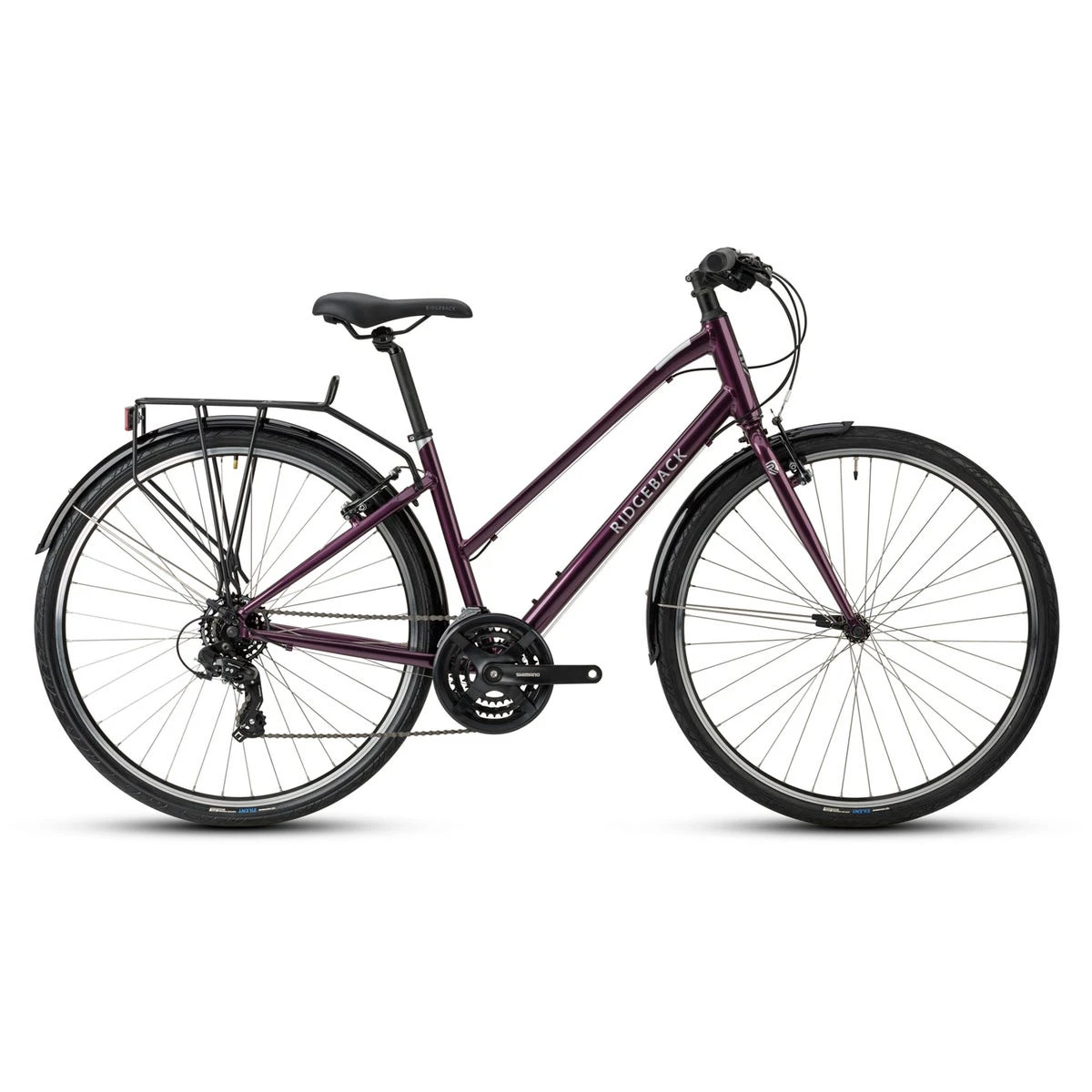 Ridgeback Speed Women's Step Though Hybrid Bike - Purple 1 Ridgeback Speed Women's Step Though Hybrid Bike - Purple