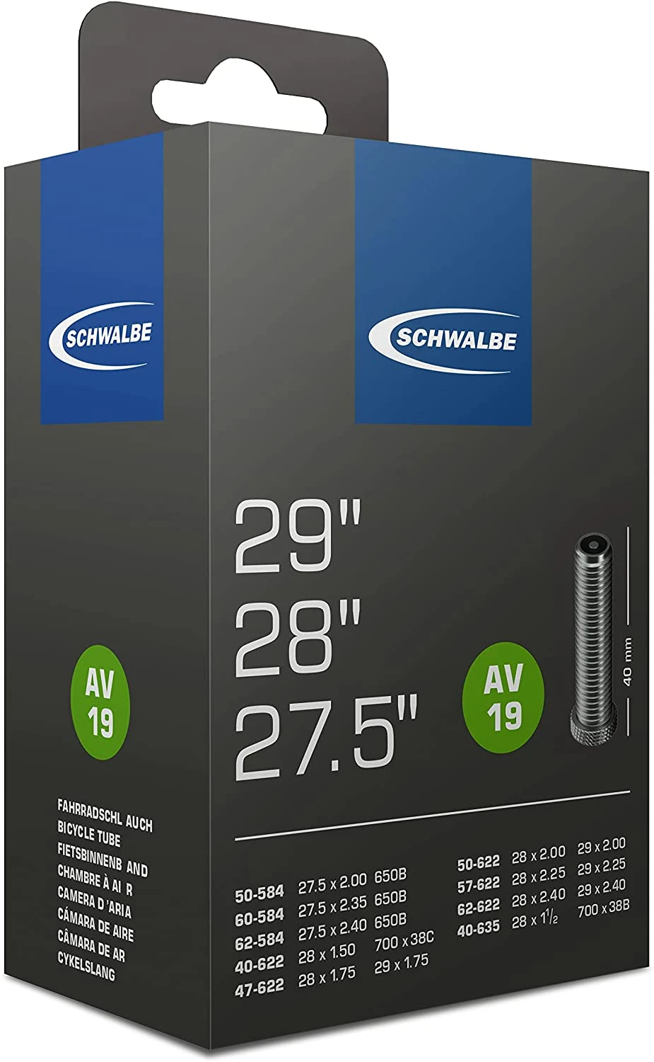 Schwalbe 27.5" - 29" Inner Tube 1 Schwalbe 27.5" - 29" Inner Tube