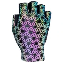 Supacaz SupaG Short Gloves โ Oil Slick Reflective