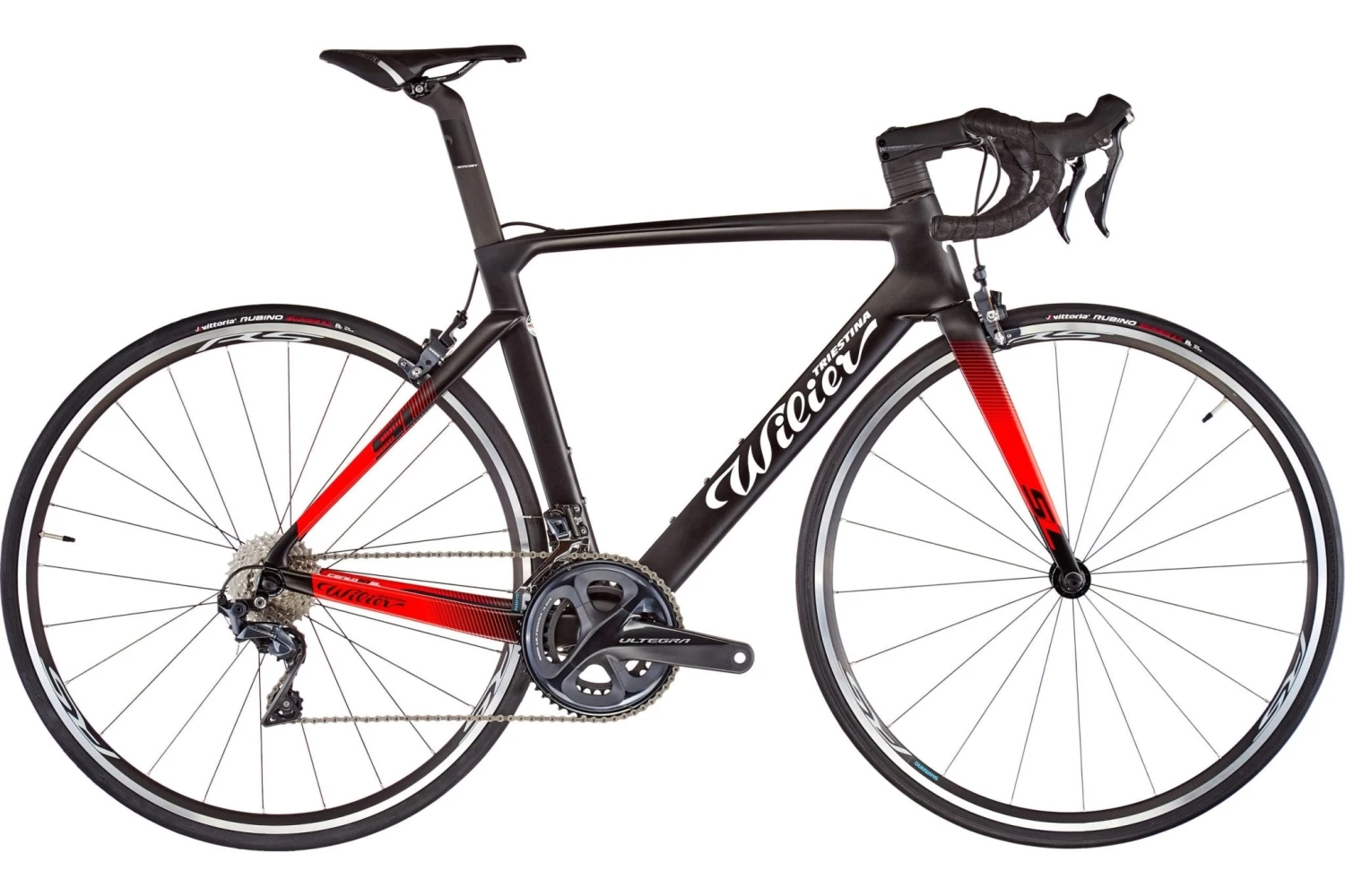 WILIER CENTO1O SL ROAD BIKE RIM BRAKE ULTEGRA GROUP BLACK RED MATT 2 WILIER CENTO1O SL ROAD BIKE RIM BRAKE ULTEGRA GROUP BLACK RED MATT - Image 2