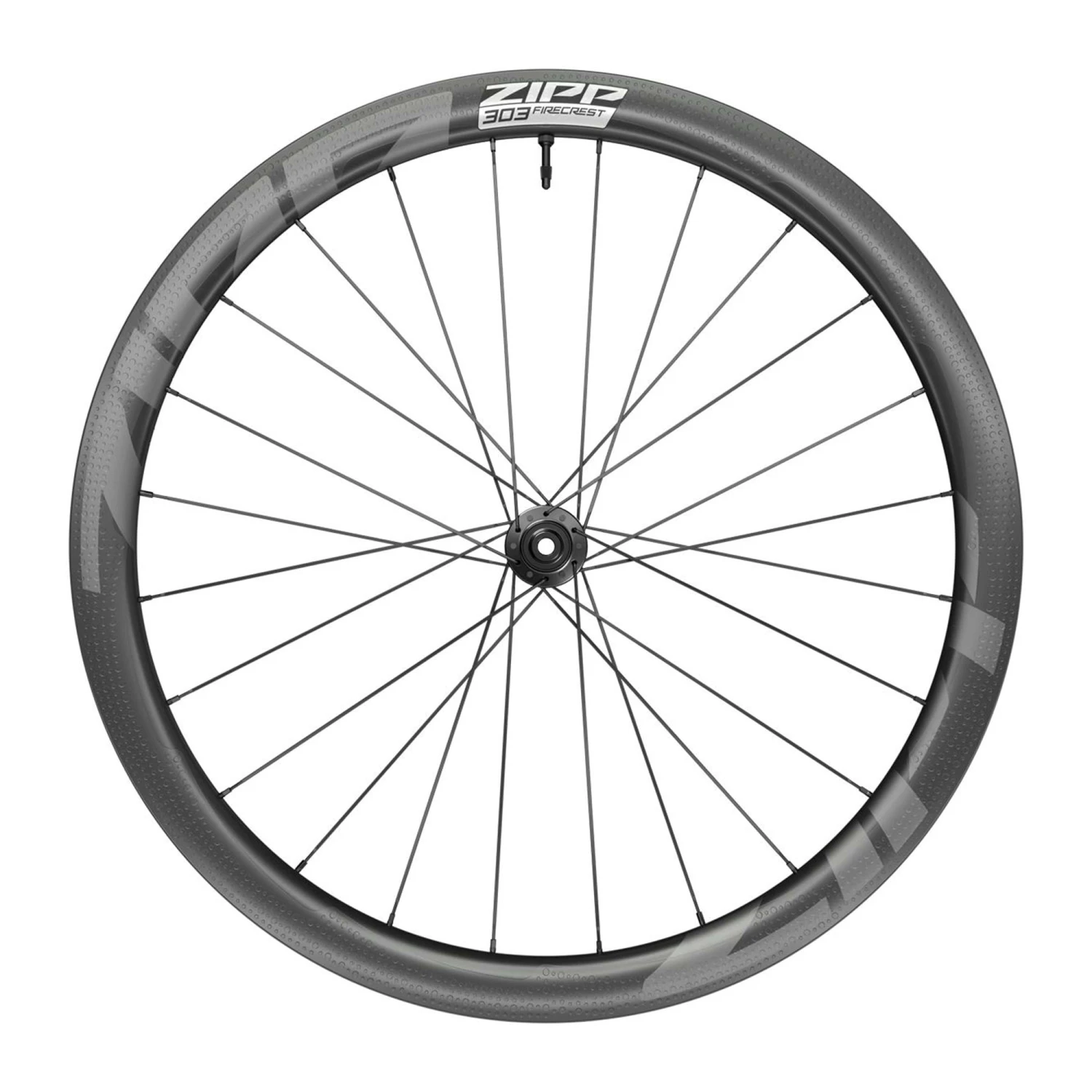 ZIPP 303 Firecrest Carbon Tubeless Disc Centre Locking Front Wheel 12 X 100 1 ZIPP 303 Firecrest Carbon Tubeless Disc Centre Locking Front Wheel 12 X 100
